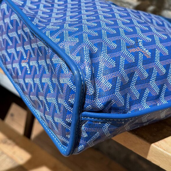 Goyard Blue Goyardine Mini Anjou Shoulder Bag - Picture 8 of 16